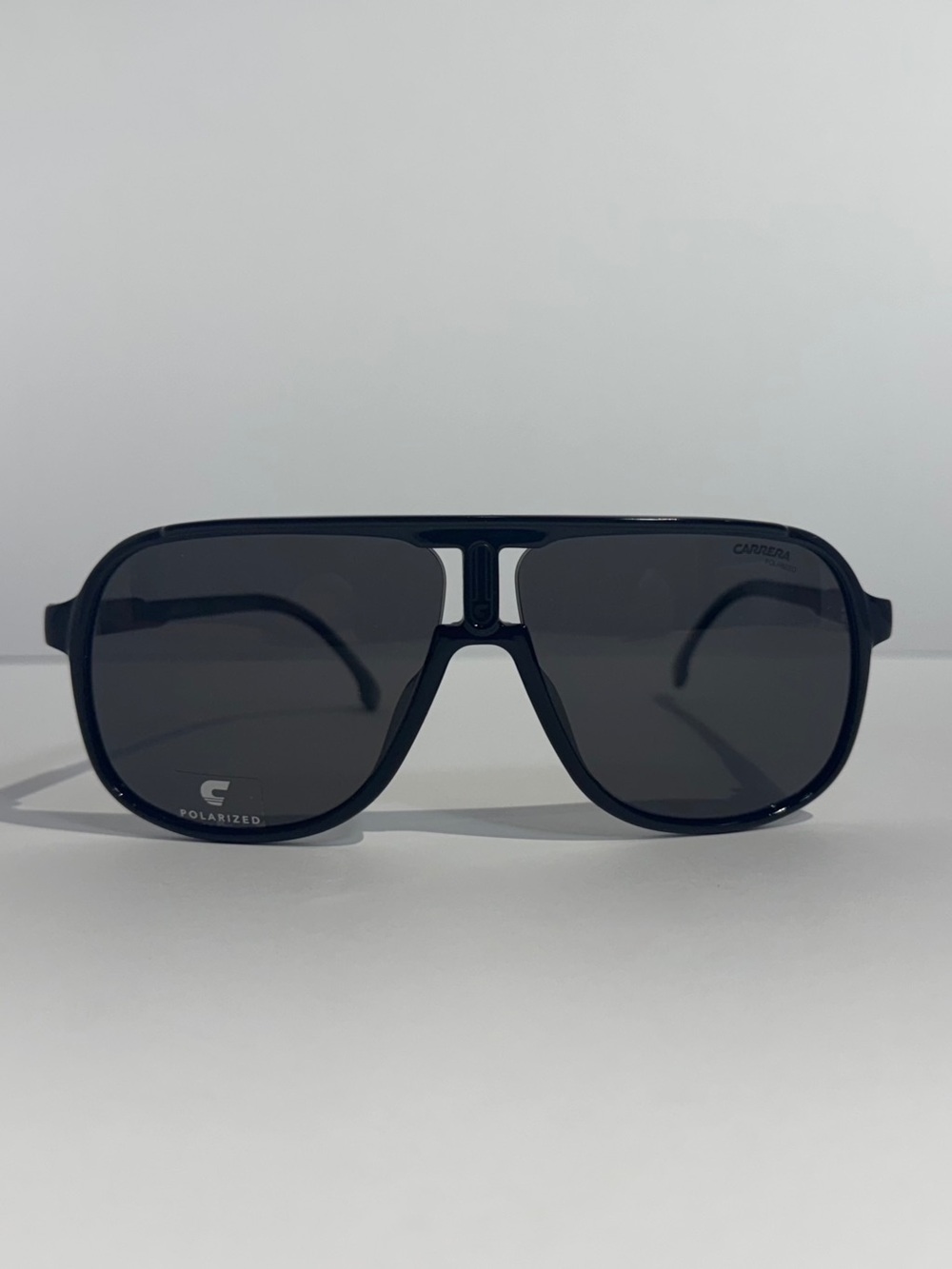 Carrera 1047/S Polarized Aviator Sunglasses with Case - Black
